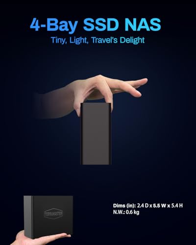 4-Bay All SSD NAS Server, Quad-Core CPU, 8GB DDR5 RAM, 5GbE Port Q39134