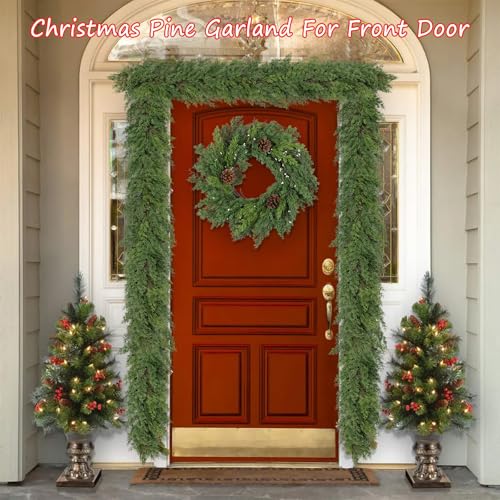 6 ft Christmas Cedar Garland - Realistic Greenery Cypress Artificial Pine Decor K327944