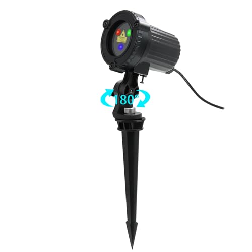 Christmas Laser Lights Outdoor Garden Projector with Moving RGB Waterproof G2323