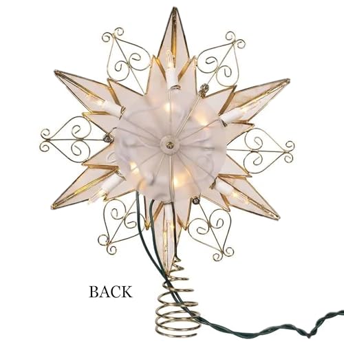10-Light 6-Point Capiz Star Treetop X1771