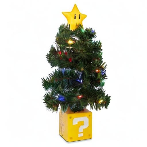 Super Mario Bros. LED USB-Powered Desktop Holiday Tree M646205