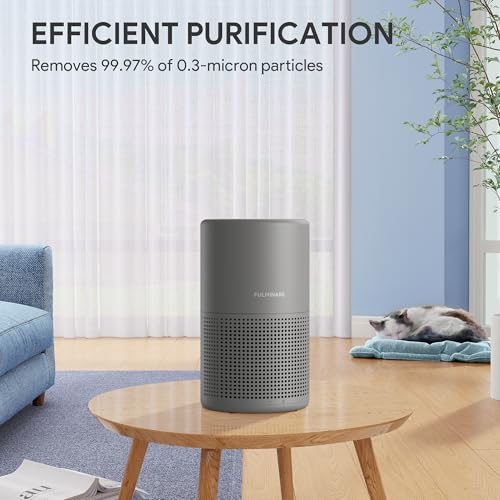 H13 True HEPA Air Purifier for Bedroom, Quiet with Night Light R447898