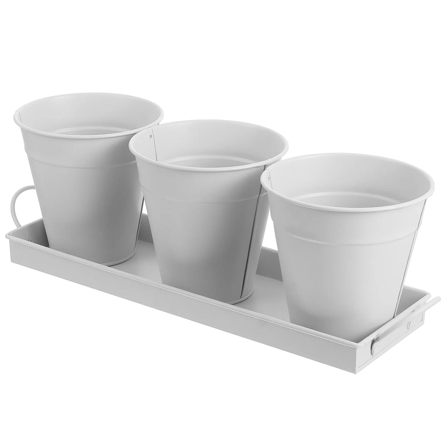 9 pcs Garden Flower Pot with Tray X676458