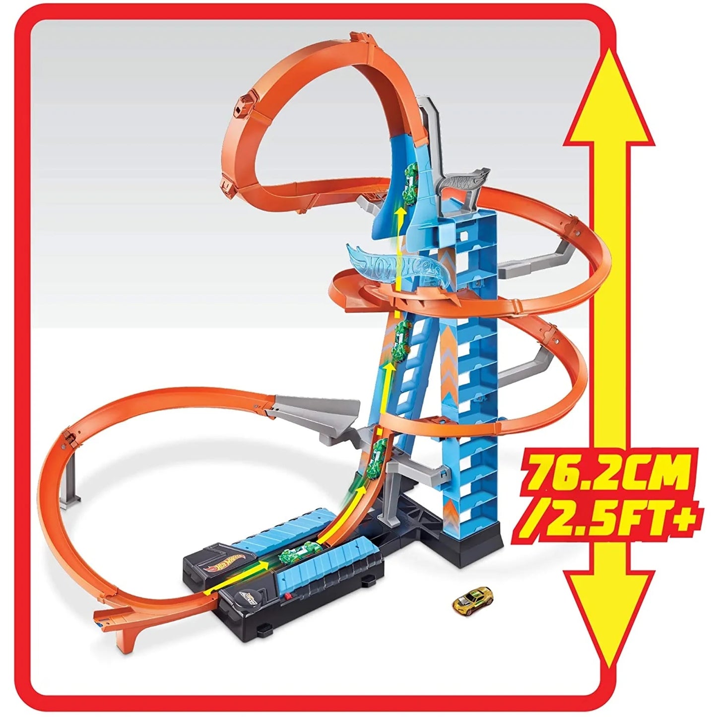 Action Sky Crash Tower Track Motorized Racing Playset I81629