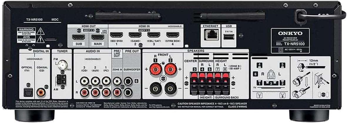 7.2 Channel Network A/V Receiver, Black B3748