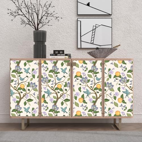 Vintage Beige Floral Peel and Stick Wallpaper K193184