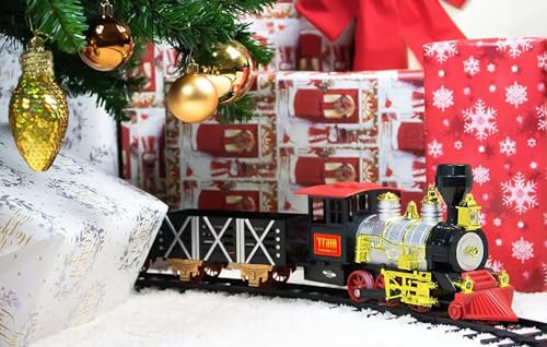 Christmas Train Set with Real Smoke, Lights and Sounds F87402