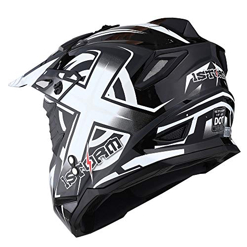 Adult Motocross Helmet Full Face Racing Style Matt Black U258