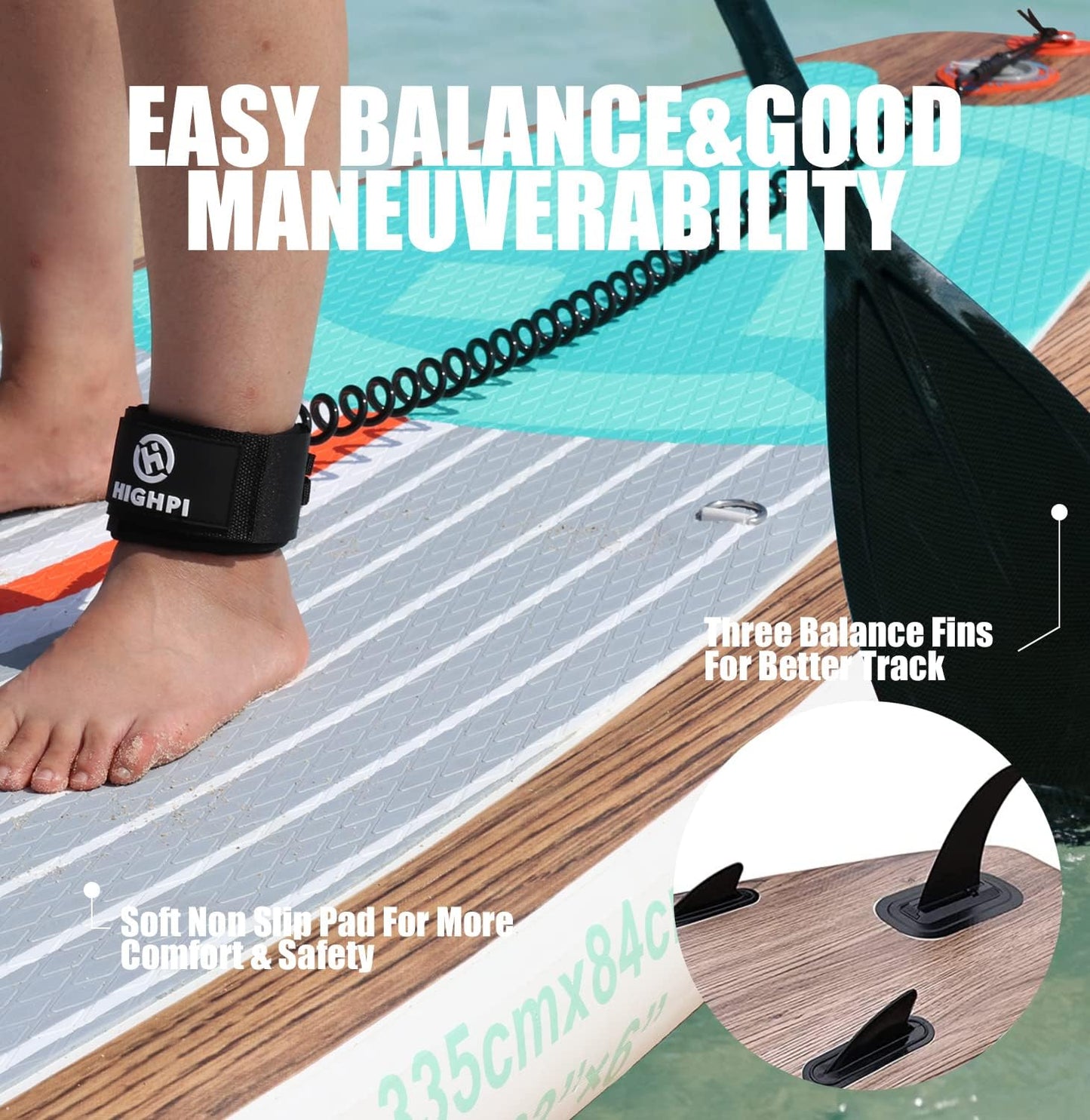 Inflatable Stand Up Paddle Board with Backpack and Accessories M3526