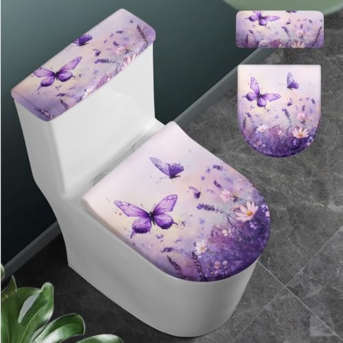 Christmas Toilet Lid and Tank Cover Set for Bathroom Decor Q334993