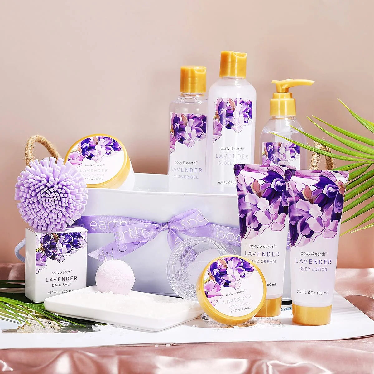 Lavender Bath Gift Set for Women, 11 Pieces C956425