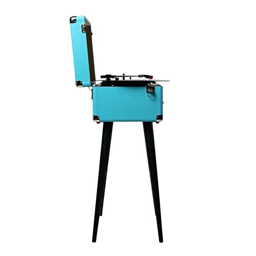 5-in-1 Turntable Music Center with 3-Speed Record Player, FM Radio, Bluetooth, Stereo Speakers T292