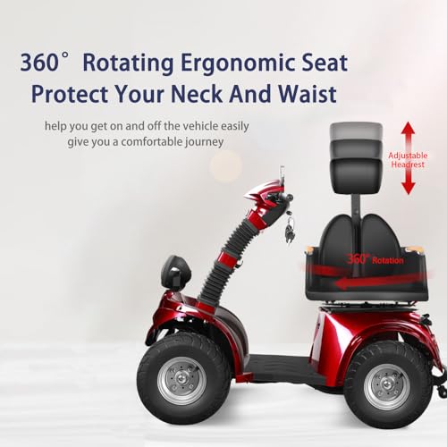 All Terrain 4 Wheel Mobility Scooter for Seniors and Adults M621