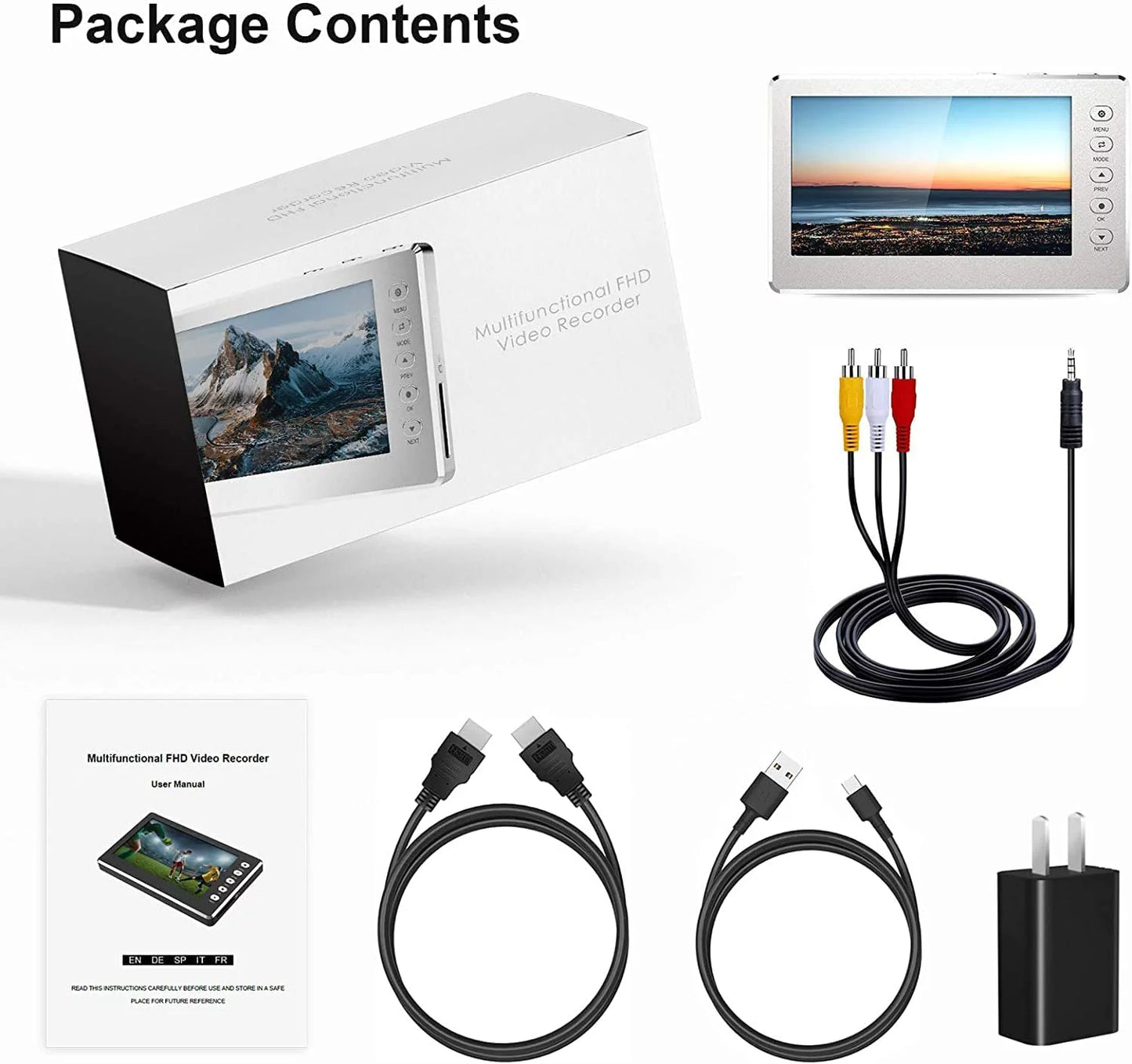 VHS to Digital Converter with 5" OLED Screen, AV and HDMI Support V690085