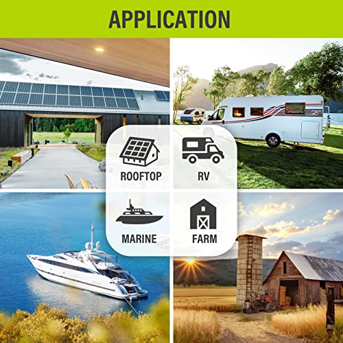 100W 12V Monocrystalline Solar Panel for RV Marine Boat Off Grid U40941