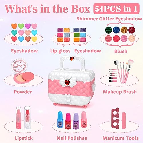 Washable Makeup Kit for Girls Pretend Play Toys D653624