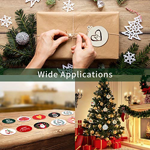50PCS 4-Inch Unfinished Wooden Christmas Ornaments for DIY Crafts M377079