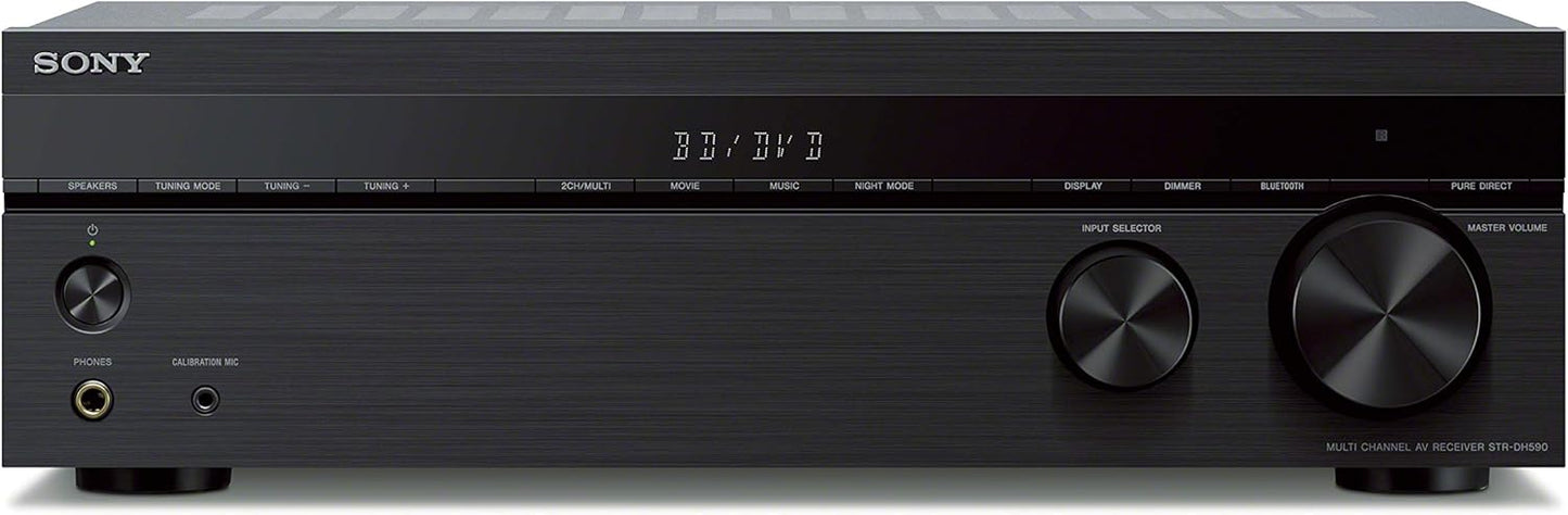 Sony STRDH590 5.2 Multi-Channel 4k HDR AV Receiver with Bluetooth (Renewed)