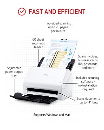 Office Document Scanner with Auto Document Feeder and Duplex Scanning Z145
