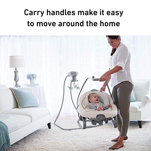 Swing and Rocker with Removable Seat and 6 Speeds for Toddler N6090