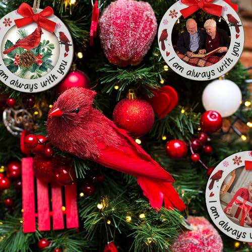 24 Pcs Christmas Photo Ornament Frames for Baby First Christmas Tree Keepsake F1934