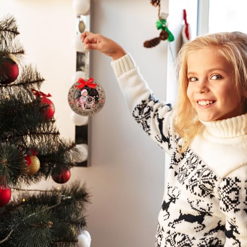 24 Pcs Christmas Photo Ornament Frames for Baby First Christmas Tree Keepsake F1934