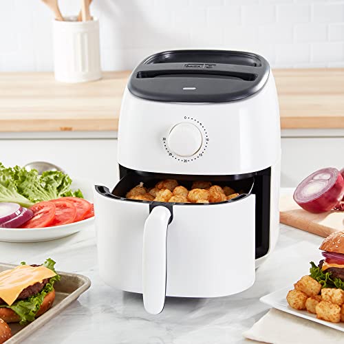 Electric Air Fryer Oven, 2.6 Qt., Grey, Compact, Auto Shut Off, 1000-Watt L764