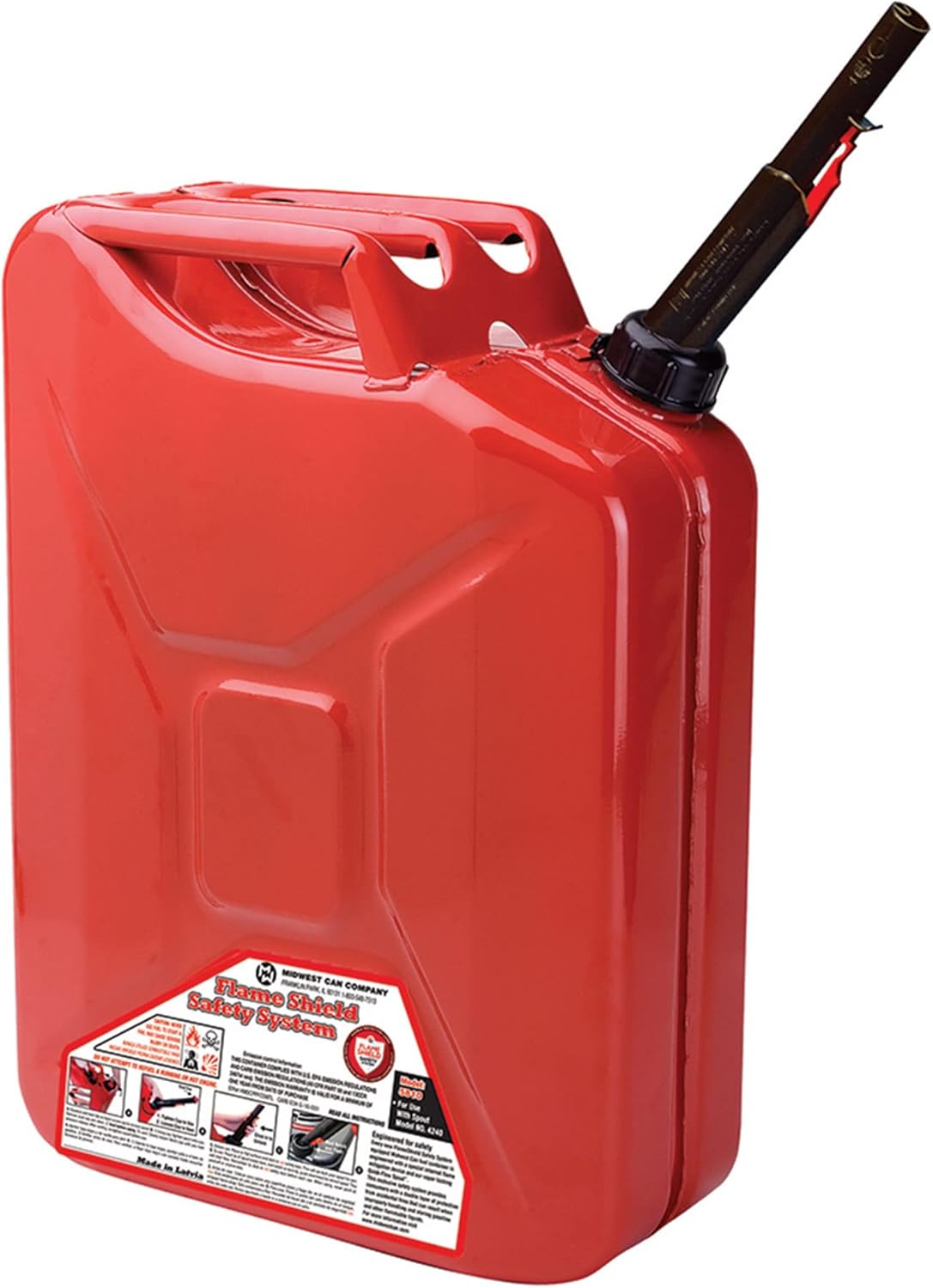 5-Gal Metal Gas Can with Spout (4 Pack) E91121