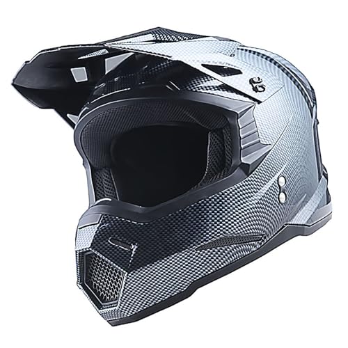 Adult Motocross Helmet Full Face Racing Style Matt Black U258