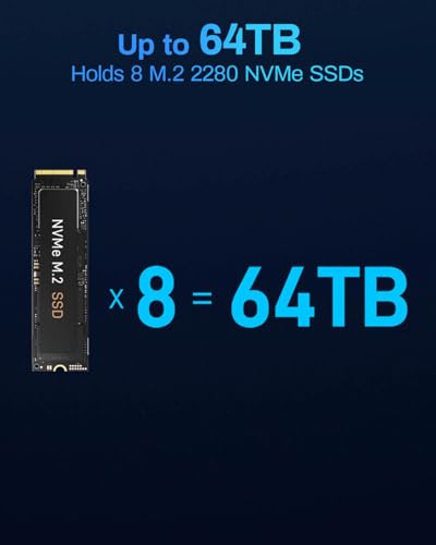 4-Bay All SSD NAS Server, Quad-Core CPU, 8GB DDR5 RAM, 5GbE Port Q39134