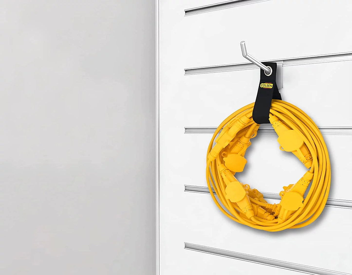 50FT Yellow Power Extension Cord 3 Prong Outlet with LED Indicator X79123