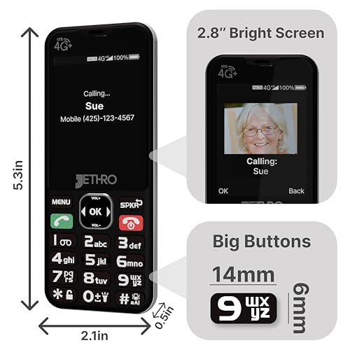 Large Button 4G Cell Phone for Seniors with 6-Month Plan Q92274