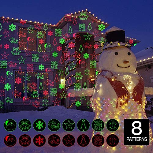 Christmas Laser Projector Lights with Remote, 8 Patterns for Indoor and Outdoor M27295