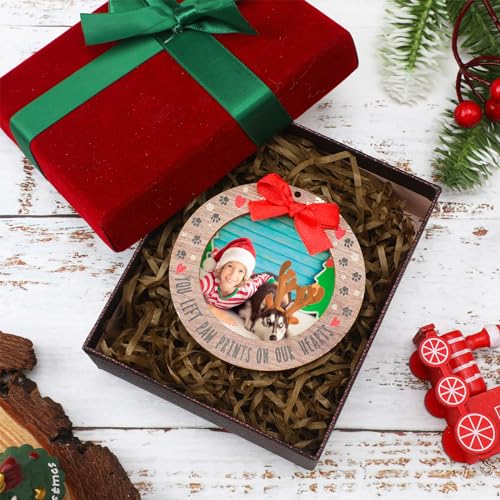 24 Pcs Christmas Photo Ornament Frames for Baby First Christmas Tree Keepsake F1934