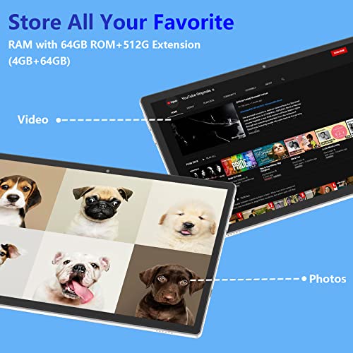 10 Inch Android Tablet with Keyboard Case Mouse Stylus S54567
