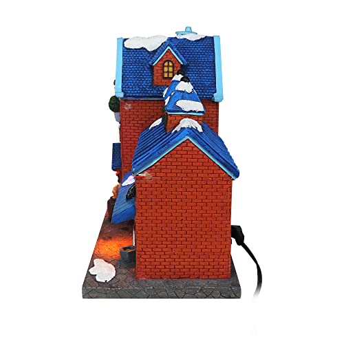 Lighted Musical Snow Village with Animated Kids Sledding A910926