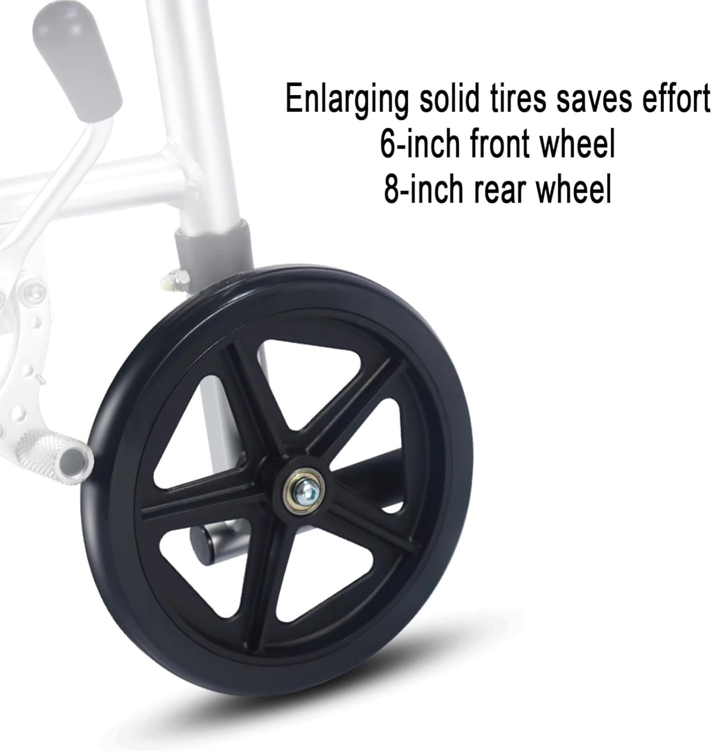Shower Wheelchair with Wheels, Portable Commode Chair for Elderly P2962