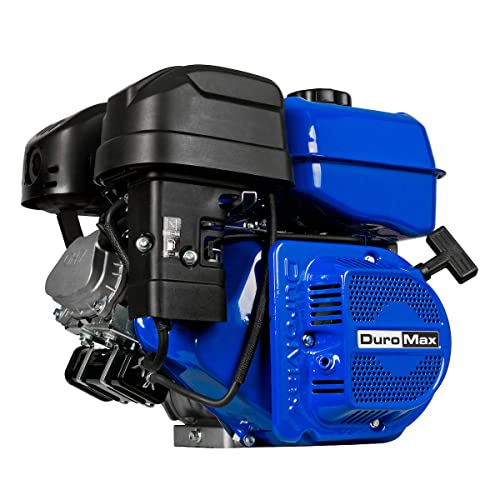 DuroMax XP20HPE 500cc 1-Inch Shaft Recoil/Electric Start Gas Powered Engine, Blue