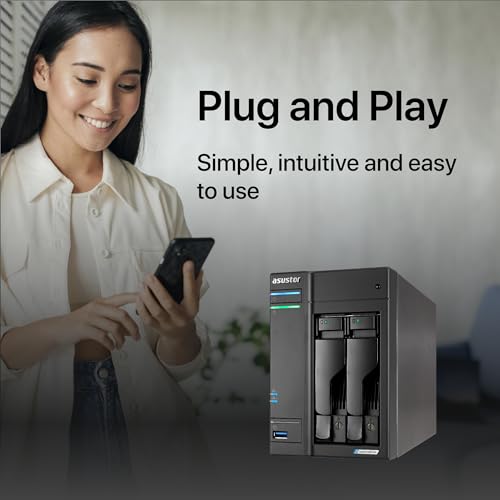 4-Bay NAS, Quad-Core 2.0GHz, Dual 2.5GbE, 4GB DDR4 U320475