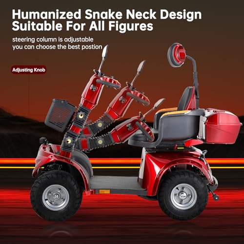 Heavy Duty 4 Wheel Mobility Scooter for Seniors & Adults, 500 lbs Capacity D9414