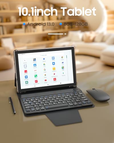 10 Inch Android Tablet with Keyboard Case Mouse Stylus S54567