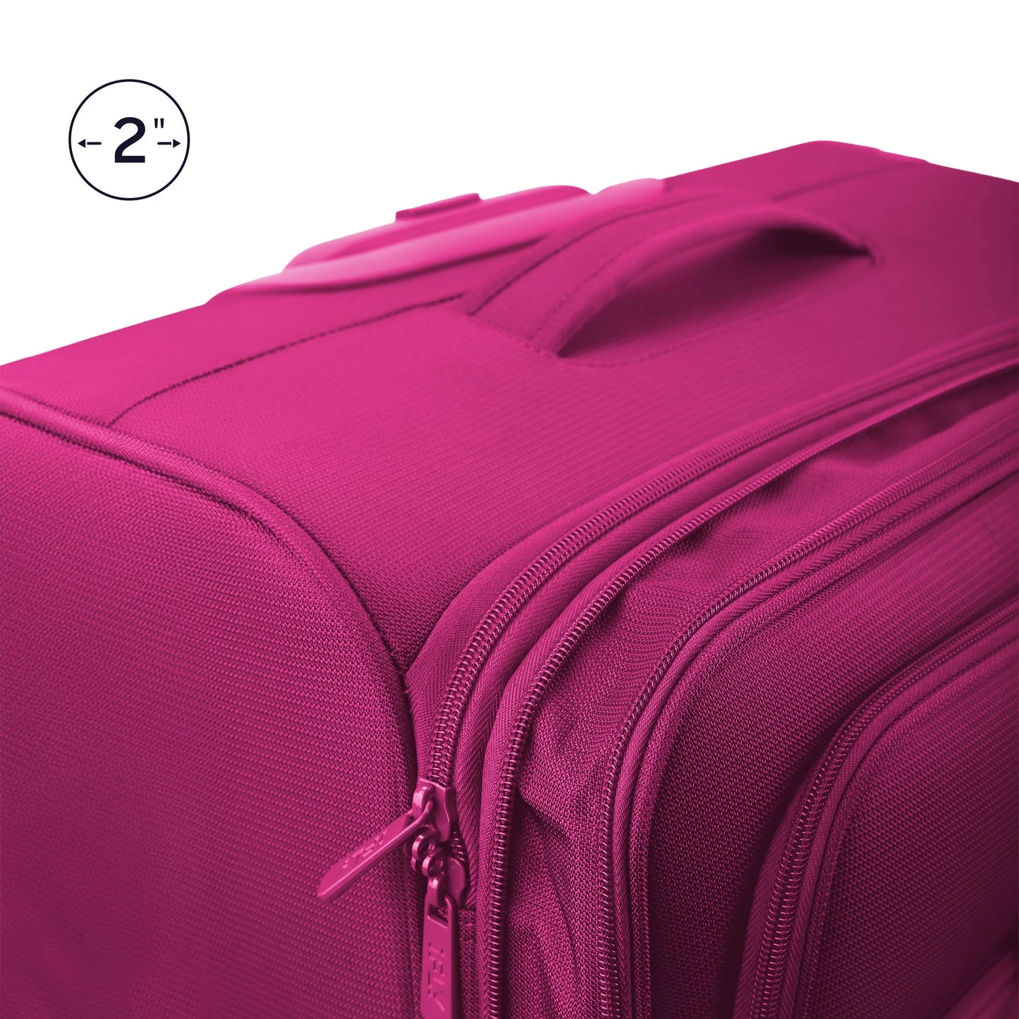 Softside 20" Carry-on Luggage, Fuchsia C12431