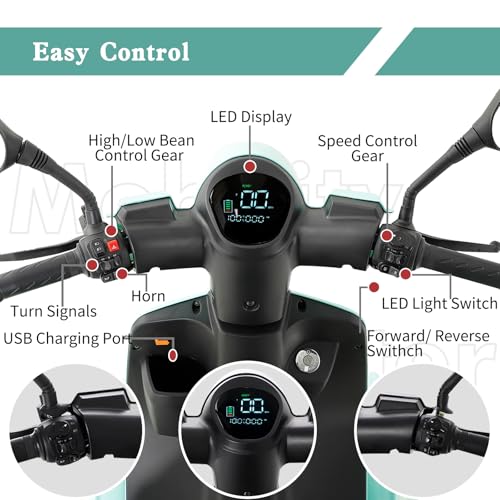 800W Heavy Duty Mobility Scooter for Adults, All Terrain with Seat I50789