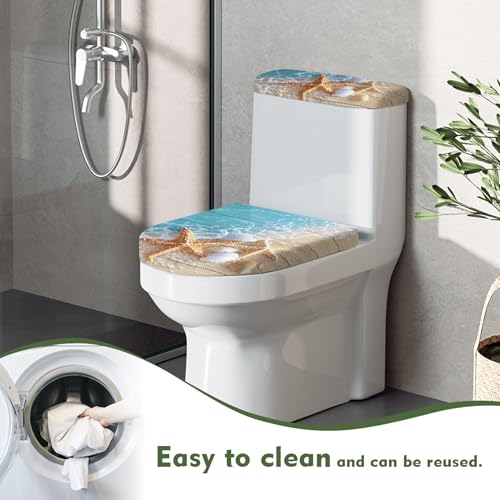 Christmas Toilet Lid and Tank Cover Set for Bathroom Decor Q334993