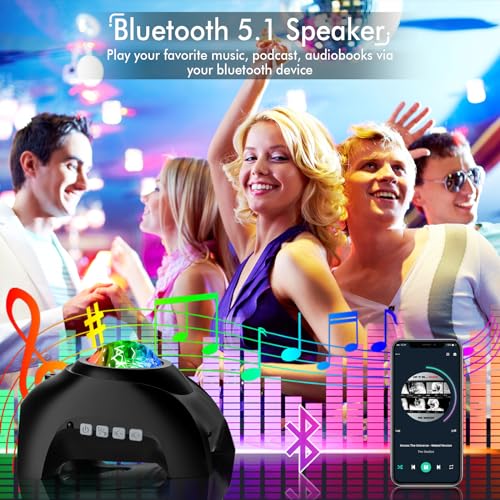 Galaxy Projector with Bluetooth Speaker and White Noise S67171