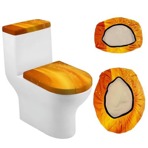 Christmas Toilet Lid Cover, Washable Bathroom Accessory O828