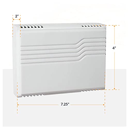 Wired Doorbell Chime Kit with Transformer and Lighted Push Button, White F530919