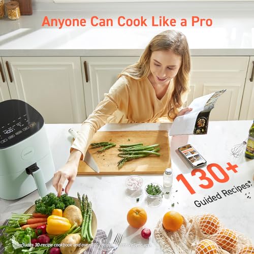 Air Fryer 9-in-1, Compact 5QT, Nonstick Dishwasher-Safe Basket, Gray R3973