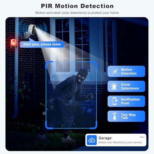 Wireless Security Cameras Outdoor, Battery Powered with AI Motion Detection, 2 Cameras K5569