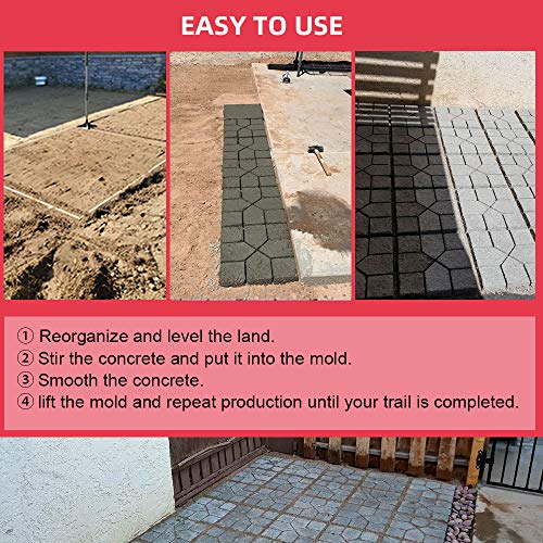 15.7" Square Concrete Path Maker Mold for Stepping Stone Paver A7453